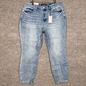 New‎ Judy Blue Size Y5 The Priscilla Jeans Judy Blue Washed Relaxed Fit Mid Rise
